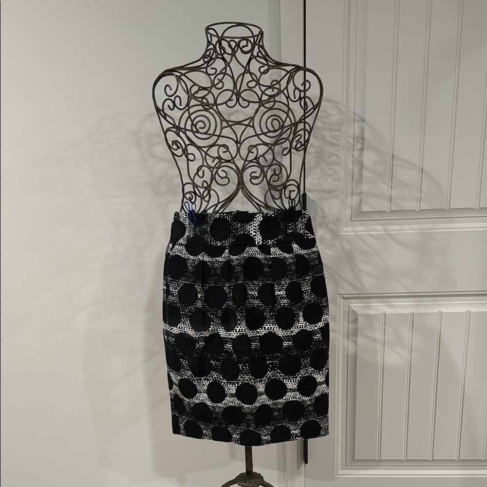 Banana Republic Black and White Polka Dot Skirt